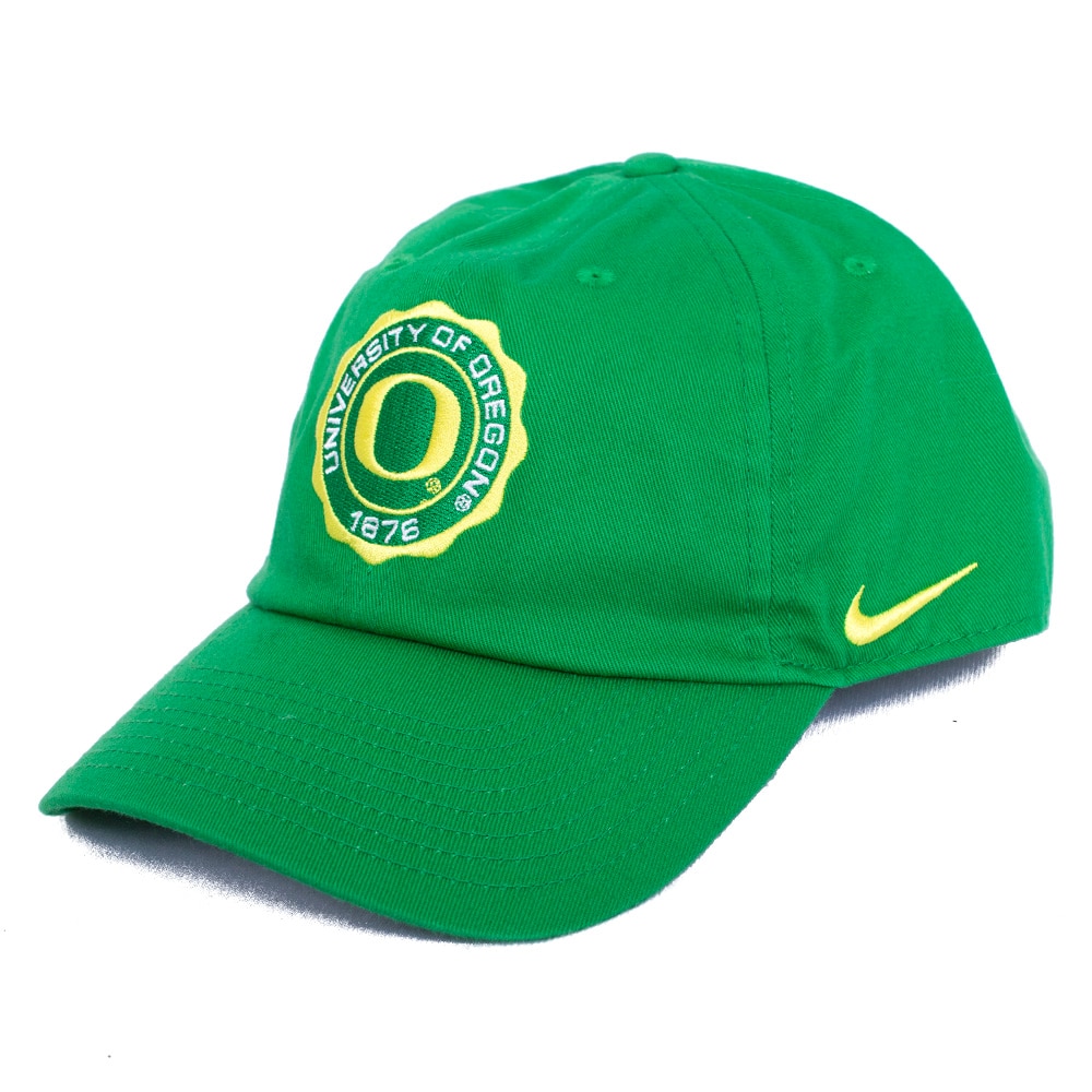 Apple Nike Cotton Twill Unstructured 24 Round patch University of Oregon O Adjustable Hat